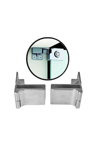 Aletçantam Vitrin Büfe Dolap Cam Kapak Menteşesi Alt-üst 1 Takım