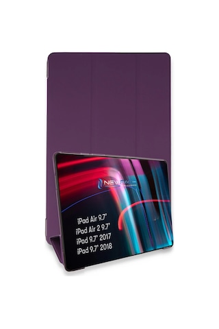 Apple iPad Uyumlu 5 Air 9.7 Kılıf Tablet Smart Kılıf - Mor Diğer