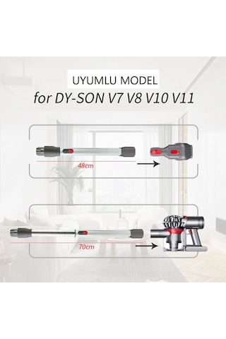 Dyson V15 Uyumlu Detect Absolute Kablosuz Süpürge Teleskopik Boru