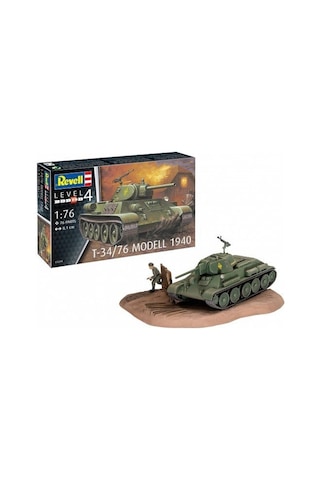 Revell Maket Askeri Tank N 03294 1/76 T-34/76 Modell 1940