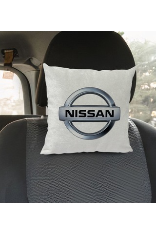 Bk Gift Nissan Tasarımlı Kare Araç Koltuk Yastığı-1