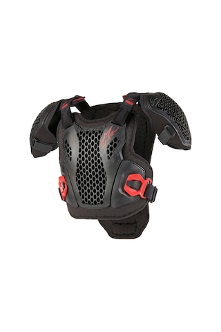 Alpinestars Bionic Action Genççocuk Üst Koruma Siyah Beyaz Kırmızı