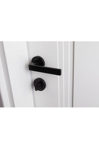 Siyah Lama Wc Kapı Kolu Ön - Arka Takım