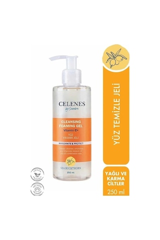 Celenes Sea Buckthorn Yağlı ve Karma Ciltler için Yüz Temizleme Jeli 250 ML