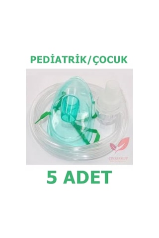 Nebulizatör Solunum Maskesi. Pediatrik Çocuk Nebül Maske 5 Adet