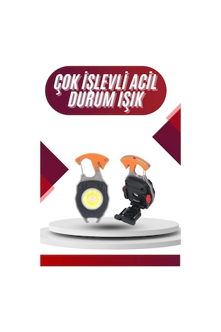 7 Modlu Mini Led Lamba Anahtarlık Usb Şarjlı Kamp İçin Taşınabilir Çr 53249444