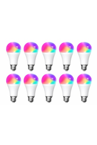 Meross Akıllı Rgb Ampül 810l/9w Msl120 Apple Homekit Destekli 10'lu Paket Çok Renkli