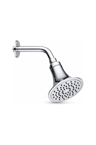 Aqua Bagno Largo Tepe Duş Başlığı 12,5 Cm Duvar Tipi Duş Kolu Seti Krom 80.03.04.01.01