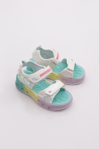 Marco Kids 02-26y207 Çocuk Patik Işıklı Sandalet Beyaz