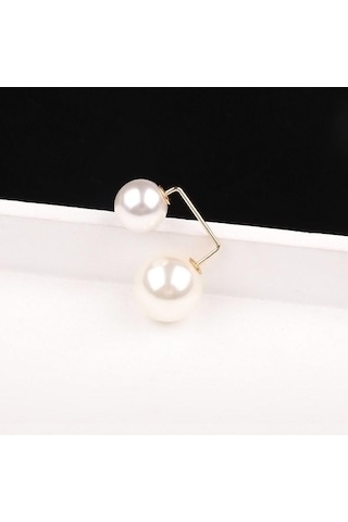 Sabit Elbise Broş Pin Simülasyon Inci Eşarp Şal Klip Toka Kazak Kol Düğmesi Broş Bayanlar Takı Beyaz