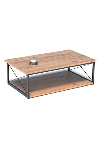 Reyo Falez Orta Sehpa Double Minimalist Ceviz