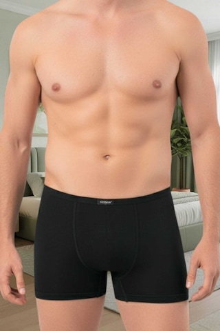 Uniquetrenders Erkek Pamuklu 3'lü Modal Boxer Siyah