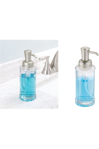 Idesıgn Sıvı Sabunluk Cam Şeffafgümüş Pompalı