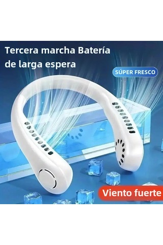 Taşınabilir Boyun Fanı - Mini Sessiz Elektrikli Fan L21 Yeşil,