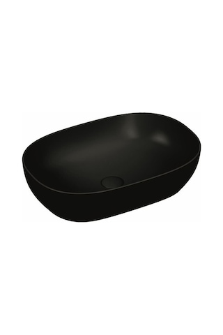 Vitra Outline 5995B483-0016 Oval Lavabo Mat Siyah 60 CM