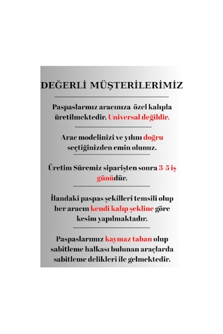 Oto Halı Paspas Audi A6 C8 2018-2025 Uyumlu Sline Sport Kaymaz & Şık Tasarım