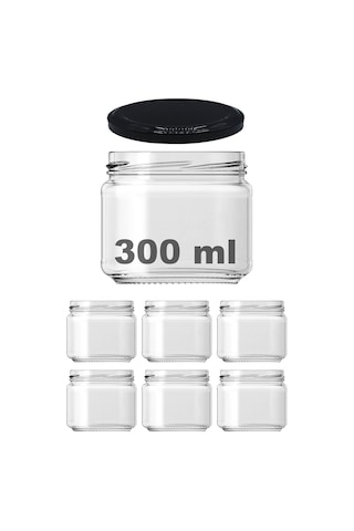 Afracam 10-1000 Ml Farklı Boyutlarda Kavanoz 10-1000 Arası Cc Konserve Metal Kapaklı Cam Kavanoz 6 Adet Şeffaf, 3 Genel