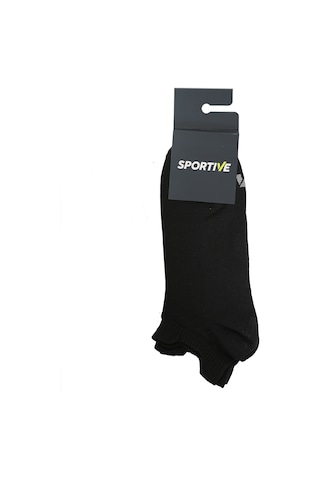Sportive Spt Unisex Siyah İkili Günlük Stil Çorap 25yuc004-syh