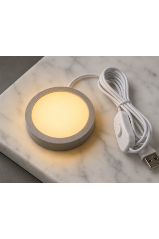 Led Lamp - Kit 001 Uyumlu 3d Yazıcı Lamba Donanım Kiti Gün Işığı Bambu Lab Mh001 Tam Uyumlu + Şarj Adaptörü Hediyeli Gri