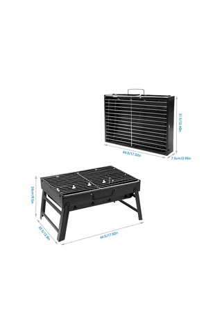 Kömür Izgarası, Barbekü Izgarası, Katlanır, Taşınabilir, Hafif, Mangal, Barbekü Izgarası, Küçük Masa, Masa Üstü Açık Hava Izgarası, Kamp, Piknik, Bahçe, Plaj Partisi İçin 40 X 40 Cm X