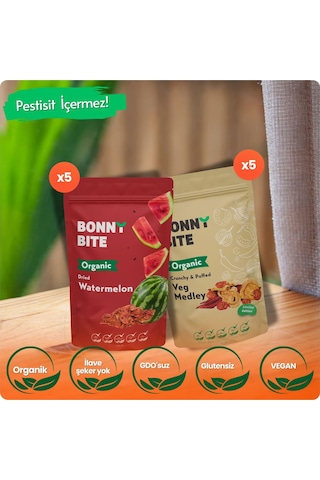 Organik Karpuz & Çıtır Sebze Kapya Biber, Cherry Domates, Soğan 10'lu Paketi Diğer