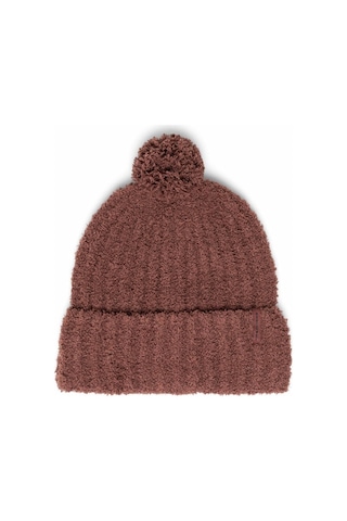 Herschel Supply Co. Boucle Pom Solid Ponponlu Yumuşak Örgü Bere-24481 Bitter Çikolata