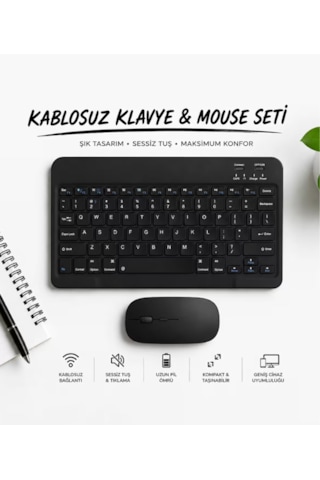 Kablosuz Klavye & Mouse Seti Kablosuz Özgürlüğün Keyfini Çıkarın