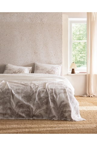 Madame Coco Aruba King Size %100 Pamuk Karde Baskılı Pike Takımı - Bej 8684427310410 Çok Renkli