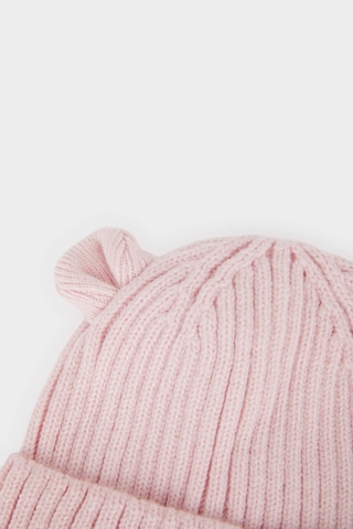 Defacto Kız Bebek Dokuma Etiketli Triko Bere C8165a525wnpn424 Pembe