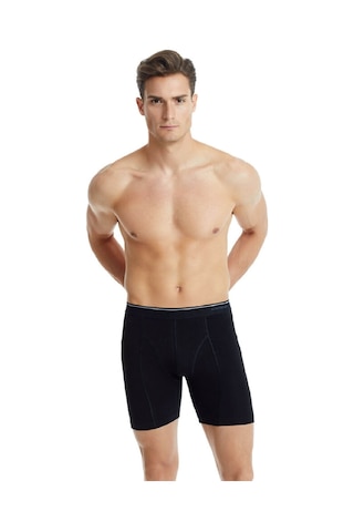 Blackspade 9216 Tender Cotton Erkek %92 Pamuk Uzun Retro Boxer Siyah
