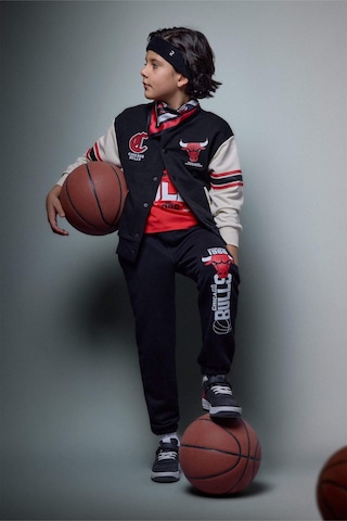 Defacto Nba Chıcago Bulls Bomber Hırka Erkek Çocuk G7617a826spbk81 Siyah-bk81