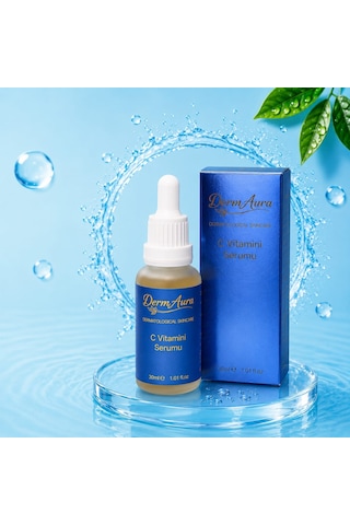Dermaura C Vitamini Yüz Serumu 30ml Aydınlatıcı Leke Karşıtı Ve Nemlendirici Cilt Bakım Serumu
