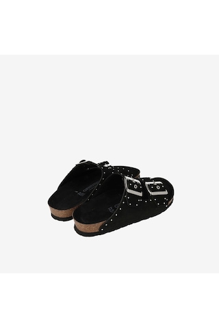 Terlik Kadın G105592 Genuins Honolulu Lead Velour Black siyah