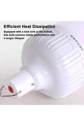 Ximistore9 6 Adet 60w Şarj Edilebilir Acil Led Ampulü - Kamp, Ev İçin Su Geçirmez, 3 Seviye Işık Regülasyonlu Aydınlatma Diğer