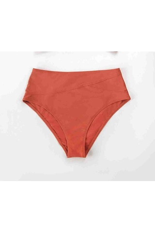 Angelsin Yüksek Bel Bikini Altı Kırmızı 001