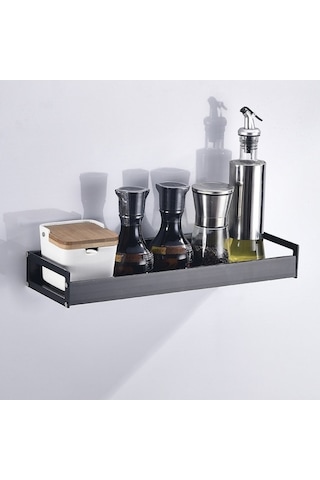 Pazly 40 Cm Mutfak Duvar Asılı Tutucu Baharat Depolama Rafı, Pratik Tasarım 1