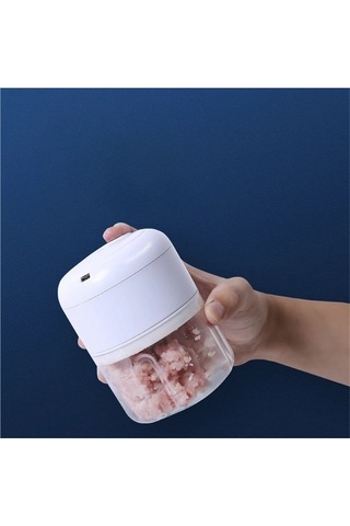 Ulzyvf Mini Elektrikli Karıştırıcılar Küçük Mutfak Asistanı Beyaz Beyaz