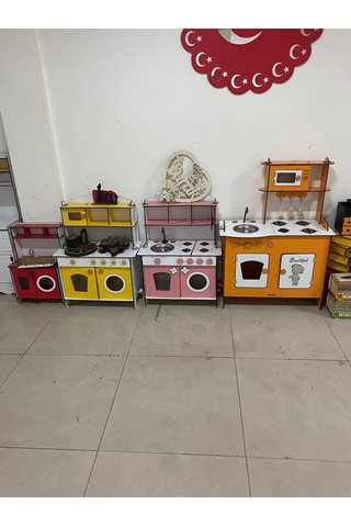 Turuncu Ahşap Mutfak 80X60