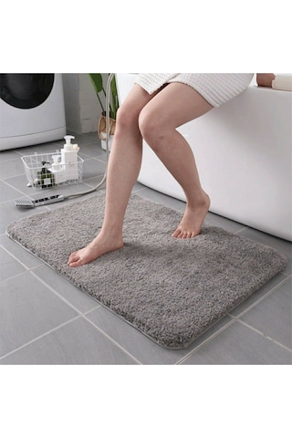 Saraz Halı Organik Soft 60 X 100 Banyo Paspas Grigri