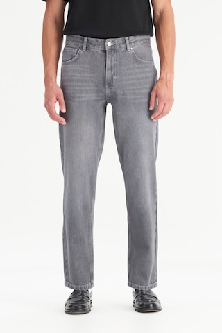 Wrangler Pamuk Frank Relaxed Fit Geniş Kesim Gri Jean Denim Pantolon