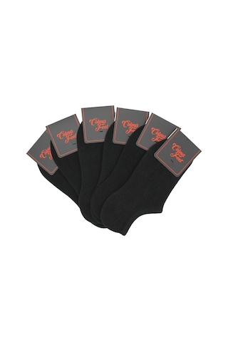 Cf Colour Feet 6'Lı Paket Düz Siyah Kadın Çetik Çorap Siyah