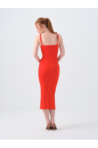 Slim Fit Kadın Elbise Kırmızı