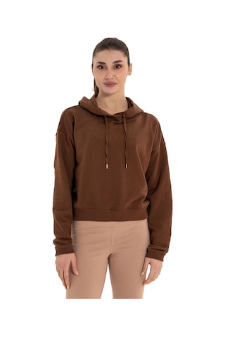 Inguz Kapüşonlu Hoodie Kahverengi