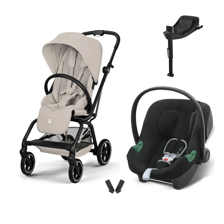 Eezy S Twist+2 Travel Sistem Dune Grey & Aton B2 Bazalı Volcano Black