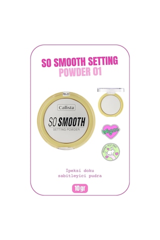Callista So Smooth Setting Powder Makyaj Sabitleyici Toz Pudra - 01 Bake Me Up - Transparan