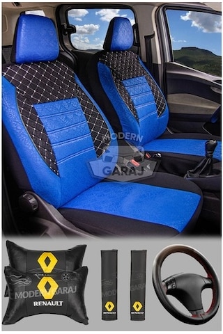 Renault R12 Toros Fitilli Koltuk Kılıfı Boyun Yastığı Kemer Kon
