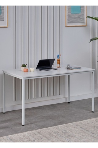 Sehpol Çalışma Masası 140x80x75 Cm Gri