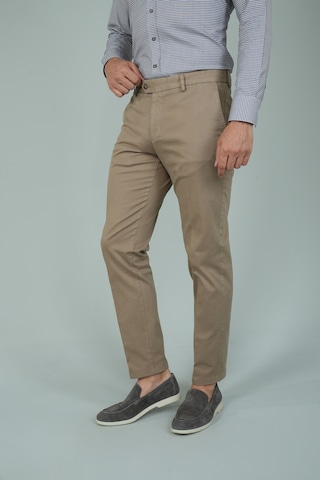 Bisse Bej Pamuklu Chino Pilesiz Erkek Pantolon Pns24k24001 07 Bej