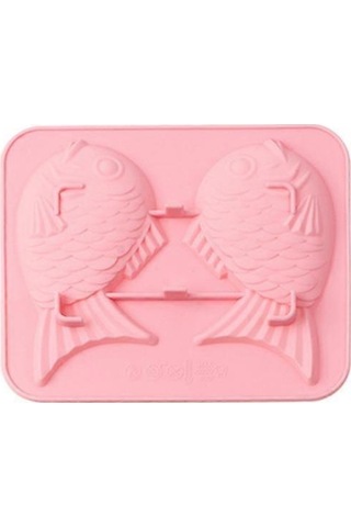 6 Adet Çipura Silikon Pişirme Aracı Karikatür Kek Buz Tepsisi Kalıbı Pembe Çok Renkli