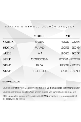Audi A1, Seat Ibiza, Skoda Fabia İçin Viraj Demir Lastiği